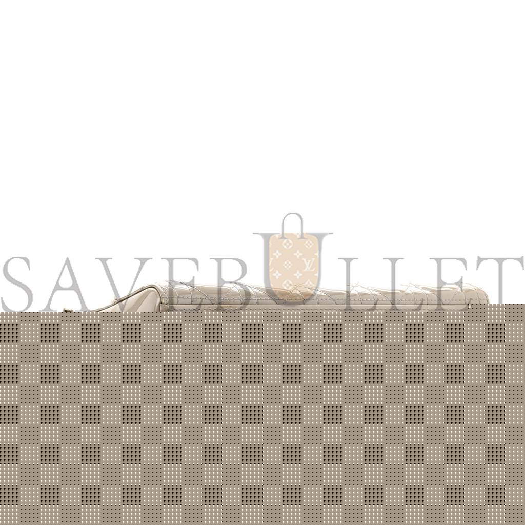 D*or pearlized patent cannage medium lady D*or grey (23*20*11.4cm)