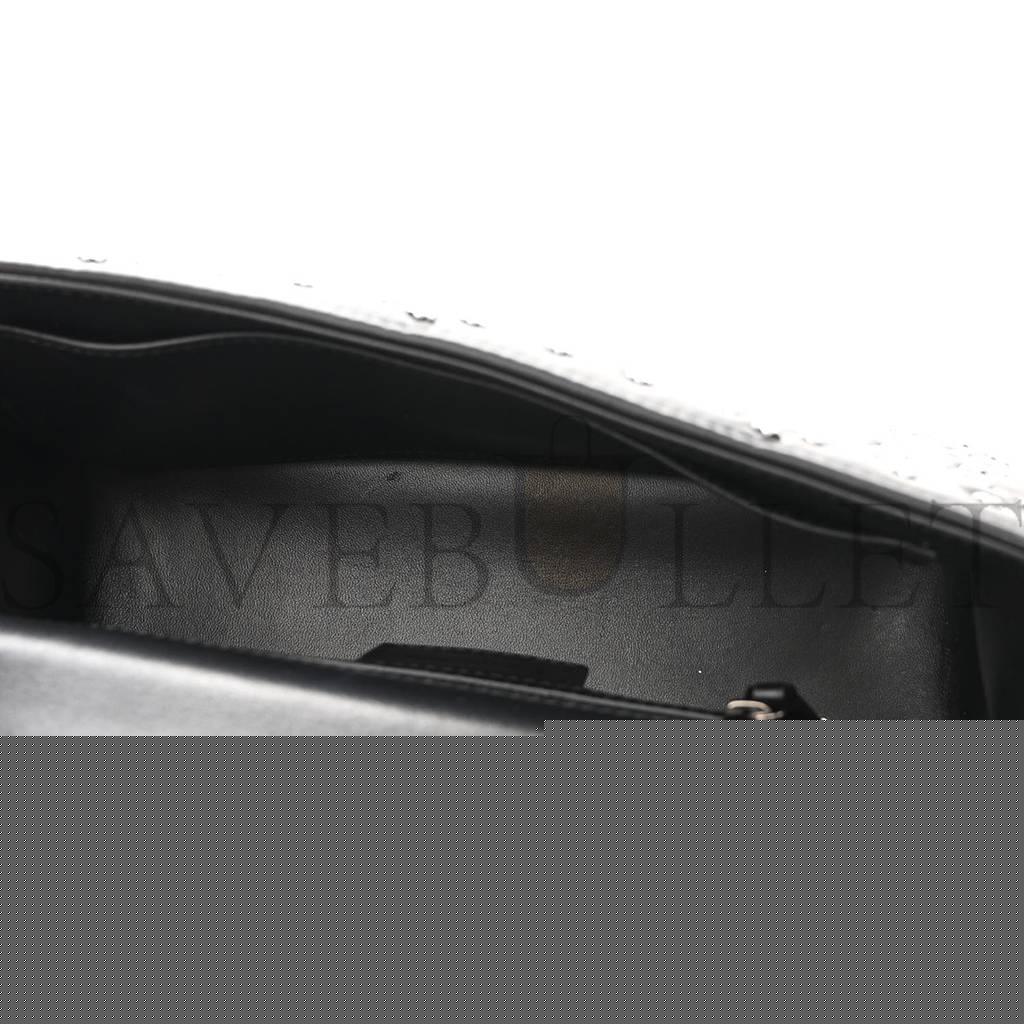 D*or calfskin lucky star macrocannage medium caro bag black (25*15*8.3cm)