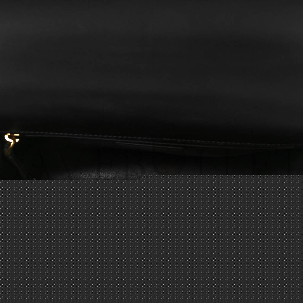 D*or shiny crinkled lambskin 30 montaigne flap bag black (24*18*6.4cm)