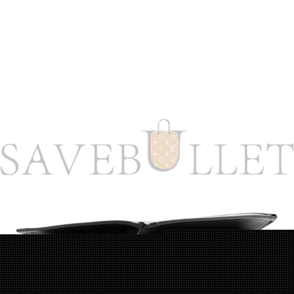 D*or calfskin embossed medium book tote black (36*27*17.8cm)
