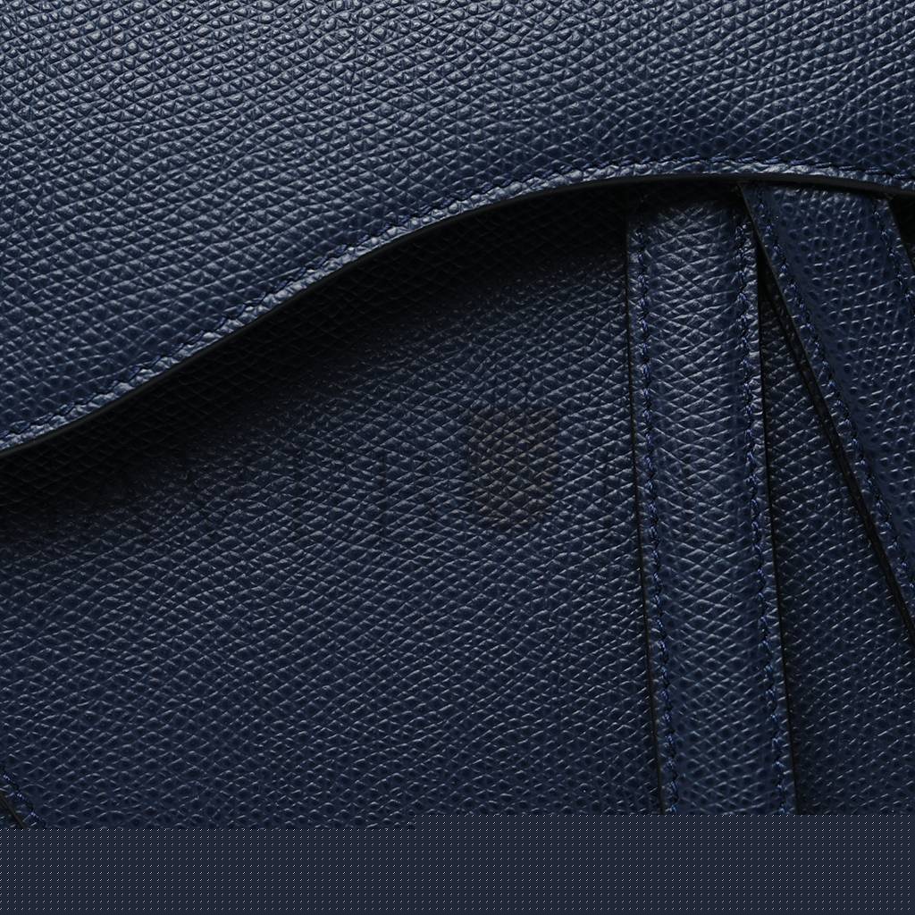 D*or grained calfskin saddle bag navy (23*20*6.4cm)