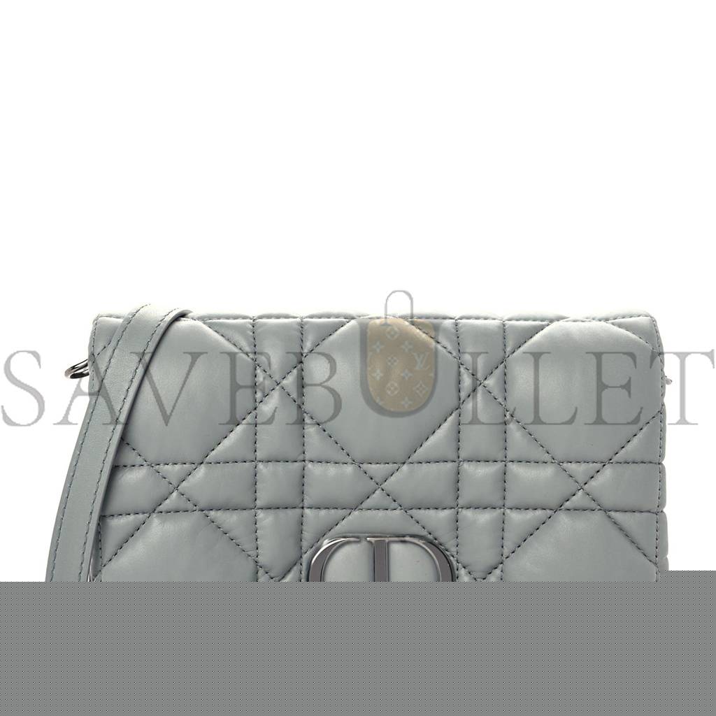 D*or calfskin macrocannage mini caro bag grey (20*12*5.1cm)