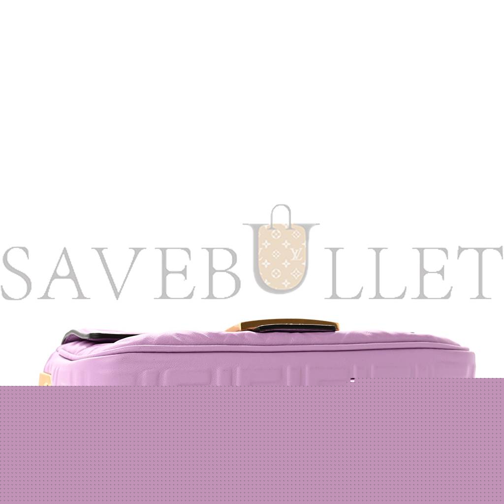 F**di nappa small ff embossed midi chain baguette violetta (23*13*6cm)