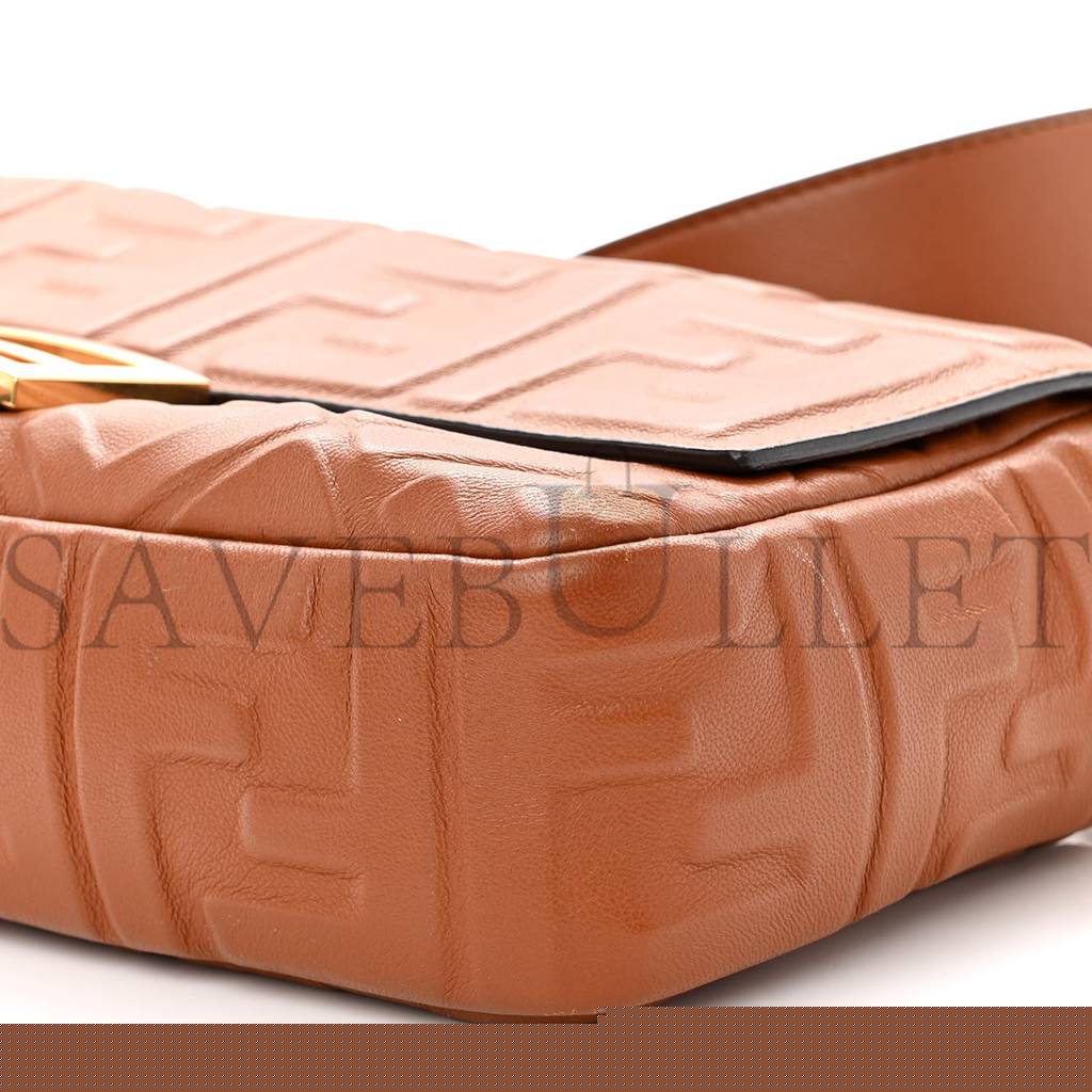 F**di nappa ff 1974 embossed baguette coloniale (26*16*6cm)