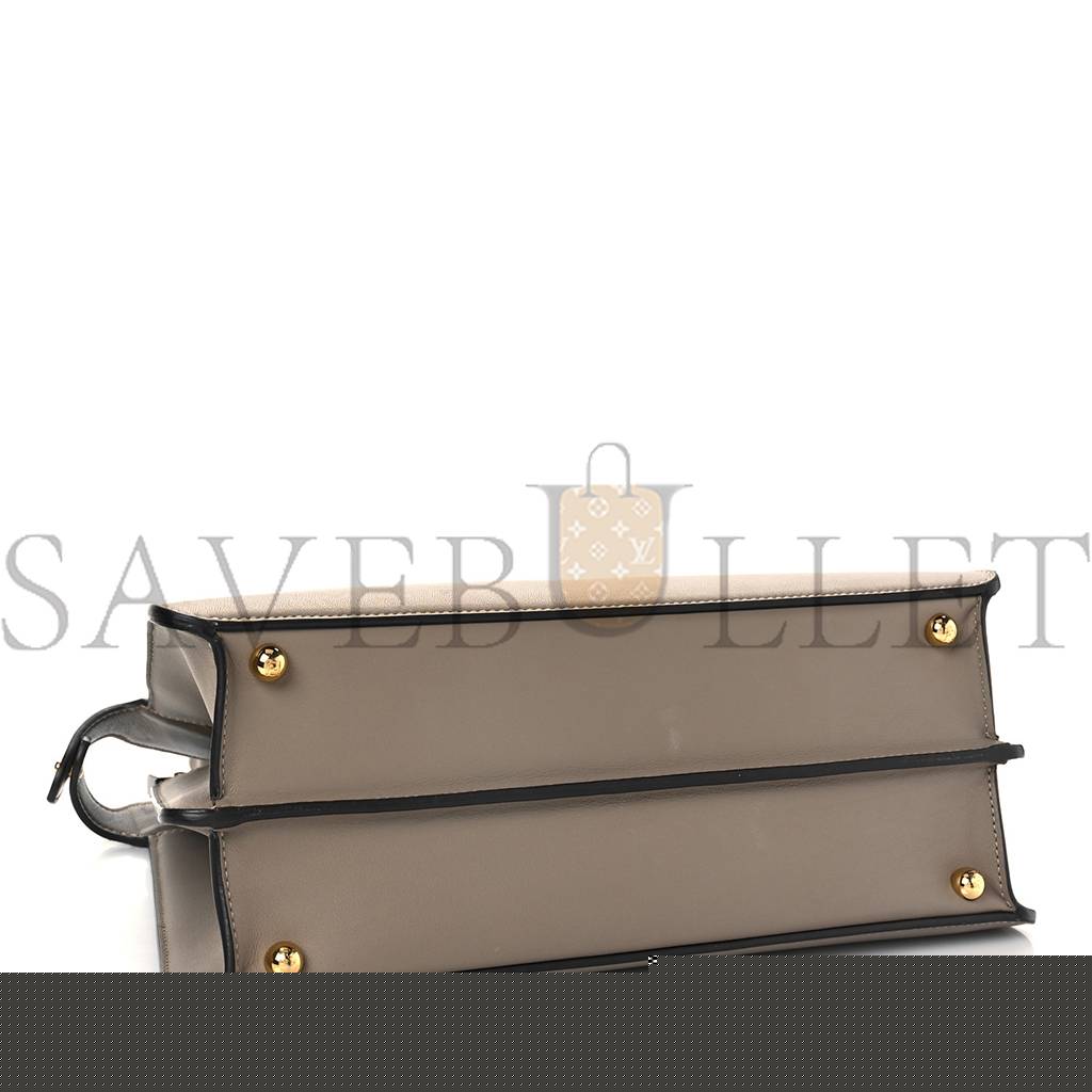 F**di vitello seta shiny nappa plexiglass medium peekaboo i see u satchel tortora (33*25*12cm)