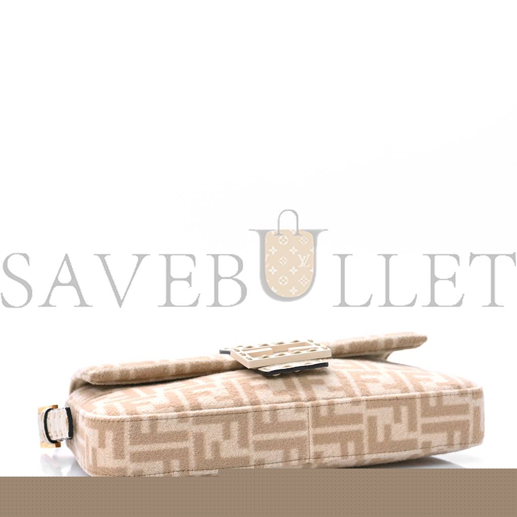 F**di wool cuoio romano selleria ff 1974 baguette 1997 beige cammello camelia (27*15*4cm)