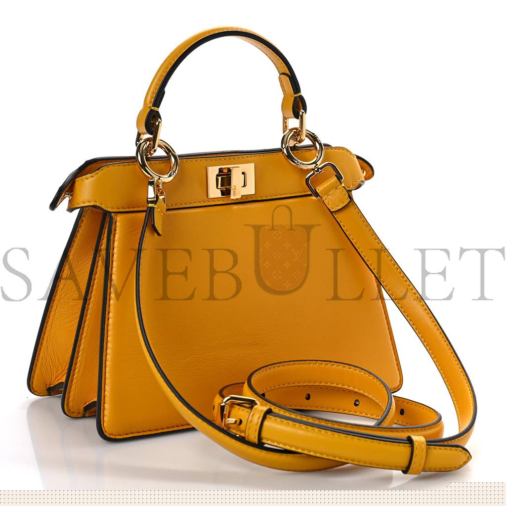 F**di shiny nappa petite peekaboo i see u satchel mimosa (20*15*9cm)