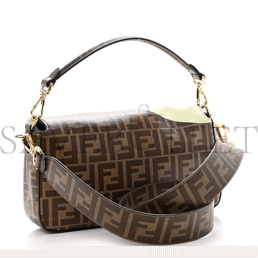 F**di glazed fabric ff 1974 hairdo girls inlay baguette mogano panna multicolor (27*15*6cm)