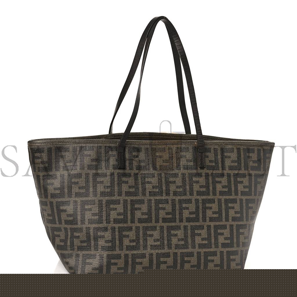 F**di zucca spalmati medium roll tote tobacco viola (47*36*27cm)