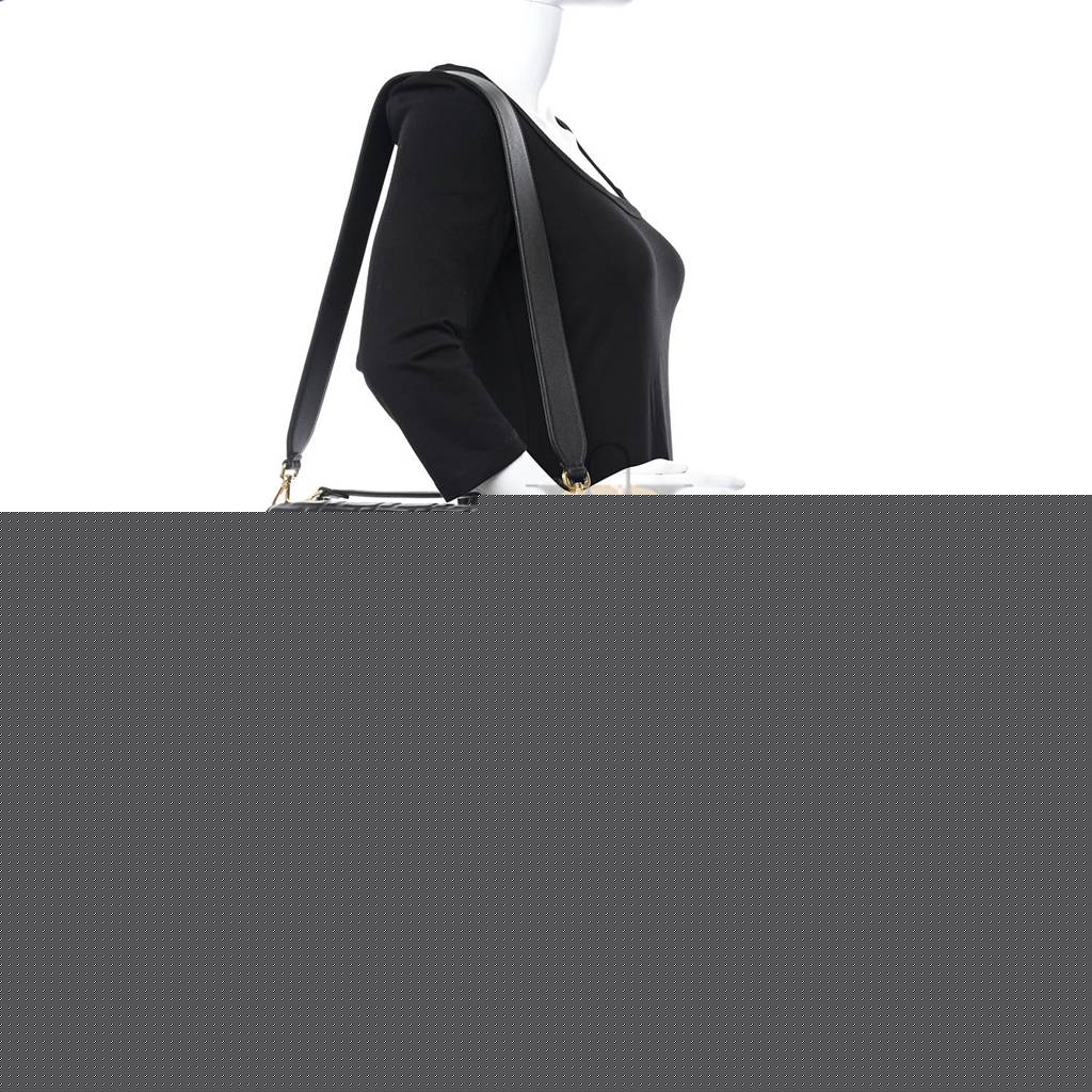 F**di nappa ff 1974 embossed large baguette black (31*20*5cm)