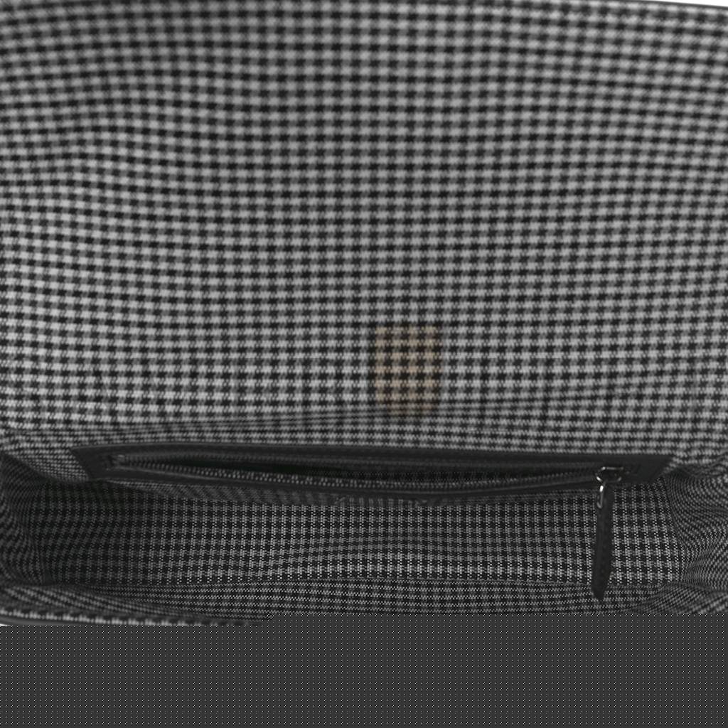 F**di wool vitello king houndstooth ff embroidered baguette grigio anthracite (27*17*6cm)