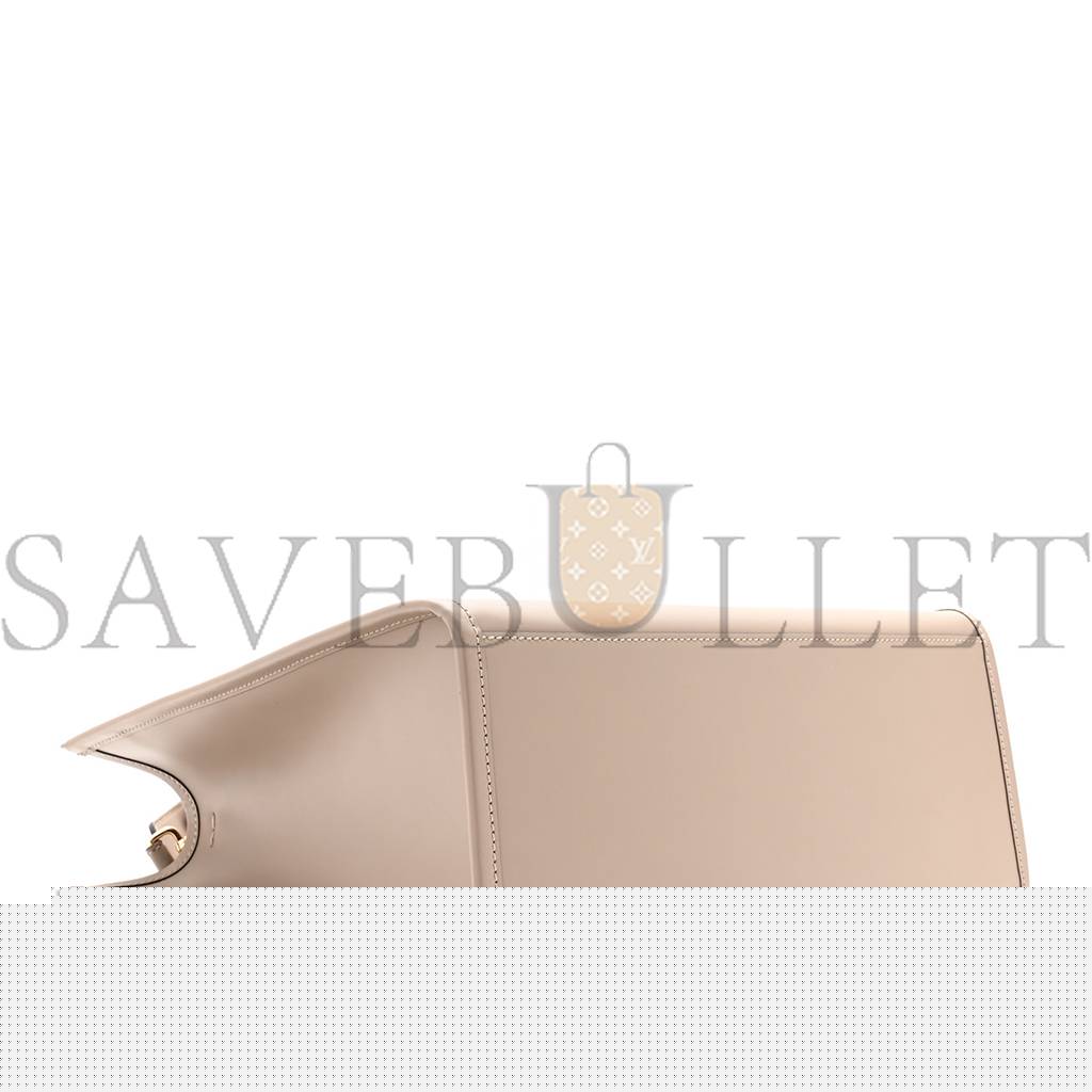 F**di vitello king plexiglass logo embossed medium F**di sunshine shopper tote tortora (36*30*16cm)