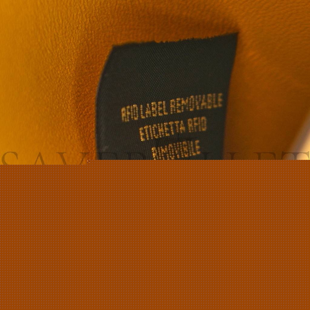 F**di x sarah coleman nappa ff fish eye embossed mini peekaboo i see u satchel mimosa (25*20*9cm)