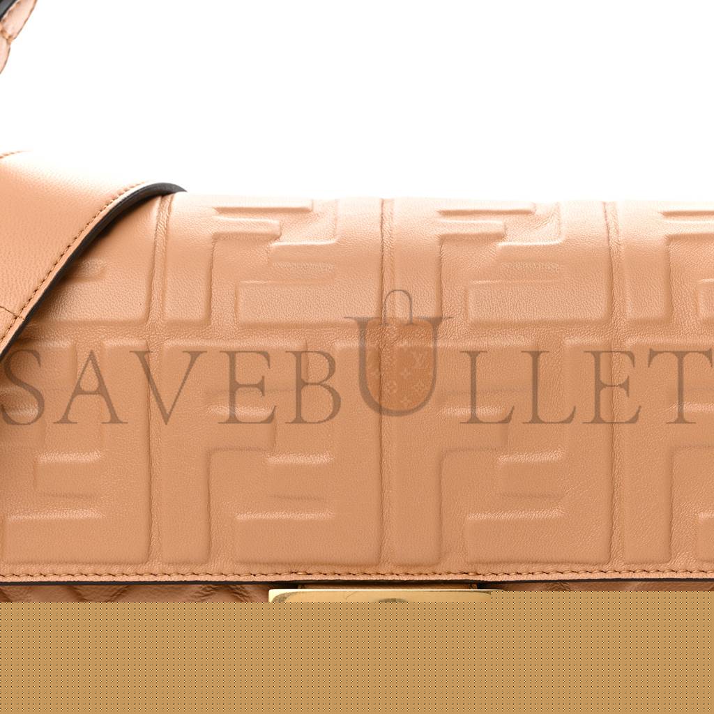 F**di nappa ff 1974 embossed baguette miele scuro (25*17*5cm)