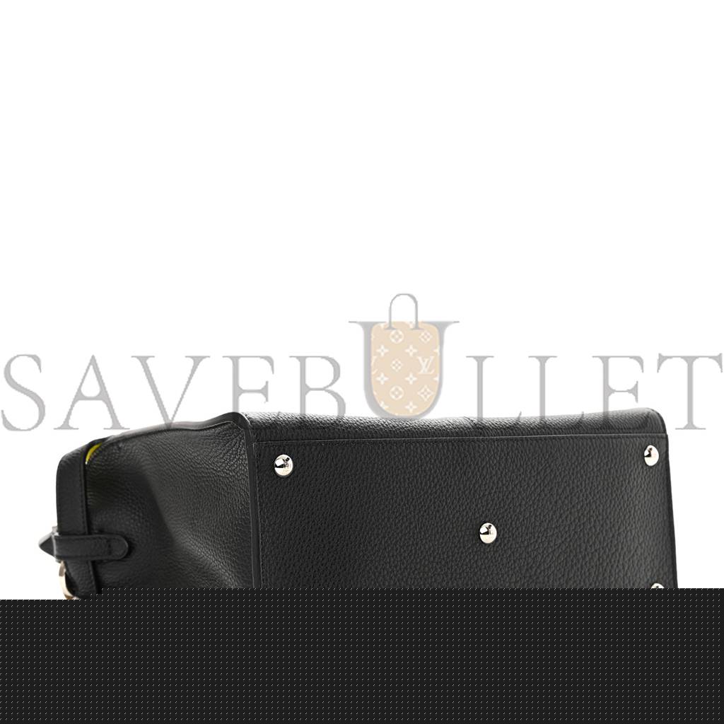 F**di cuoio romano fluo selleria medium peekaboo x-lite black giallo fluo (29*2*13cm)